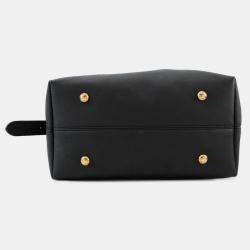 Pre Owned حقيبة لويس فيتون لوكي هوبو مم كتف جلد عجل محبب أسود