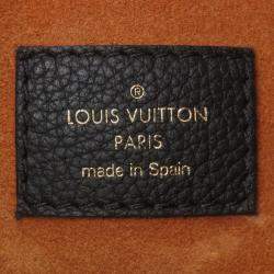 Pre Owned حقيبة لويس فيتون لوكي هوبو مم كتف جلد عجل محبب أسود