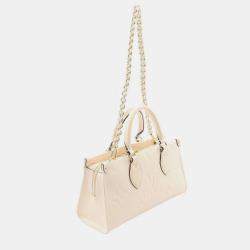 Pre Owned Louis Vuitton On The Go New York Monogram Empreinte Leather Handbag Ivory
