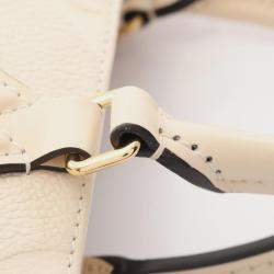 Pre Owned Louis Vuitton On The Go New York Monogram Empreinte Leather Handbag Ivory