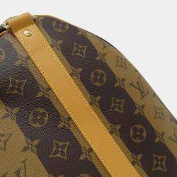 مملوكة مسبقًا Louis Vuitton Monogram Stripe (Lv Squared) Keepall Bandouliere 50Cm Boston Bag