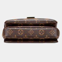 Pre Owned حقيبة كتف لوي فيتون مونوغرام ميتيس متوسطة بوشت بني جلد 2-طريق