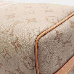 مملوكة مسبقًا حقيبة يد لويس فيتون سبيدي باندوليير 25 كانفاس ومونوكانفاس جلد بيج