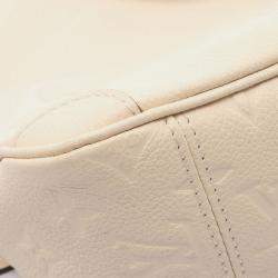 Pre Owned Louis Vuitton Trianon Pm Handbag In Monogram Empreinte Leather Beige