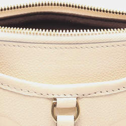 Pre Owned Louis Vuitton Trianon Pm Handbag In Monogram Empreinte Leather Beige