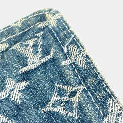 مملوكة مسبقًا حقيبة كتف بوستي قماش أزرق لوي فيتون مونوغرام دينم باتشوورك كروس بودي رسول