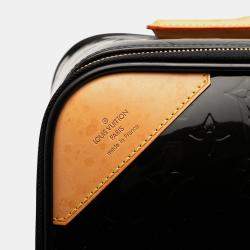 Pre Owned Louis Vuitton Black Monogram Vernis Pegase 45