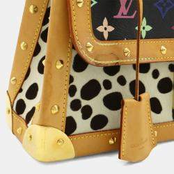 Pre Owned Louis Vuitton Monogram Multicolore Sac Dalmatian Shoulder Bag In Harako Noir And Black