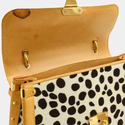 Pre Owned Louis Vuitton Monogram Multicolore Sac Dalmatian Shoulder Bag In Harako Noir And Black