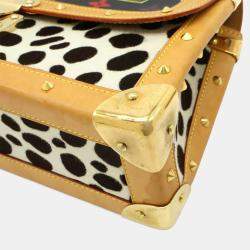 Pre Owned Louis Vuitton Monogram Multicolore Sac Dalmatian Shoulder Bag In Harako Noir And Black