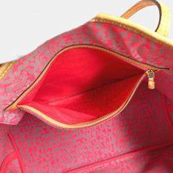 مملوكة مسبقًا حقيبة لويس فيتون نيفرفول جي إم قماش كتف مونوغرام جرافيتي وردي فوشيا