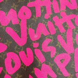 مملوكة مسبقًا حقيبة لويس فيتون نيفرفول جي إم قماش كتف مونوغرام جرافيتي وردي فوشيا