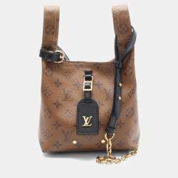 Pre Owned Louis Vuitton Atlantis Bb Handbag Coated Canvas And Leather Monogram Reverse Brown