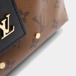 Pre Owned Louis Vuitton Atlantis Bb Handbag Coated Canvas And Leather Monogram Reverse Brown