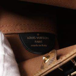 Pre Owned Louis Vuitton Atlantis Bb Handbag Coated Canvas And Leather Monogram Reverse Brown