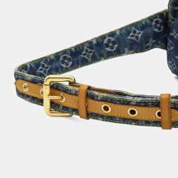 Pre Owned حقيبة خصر لويس فويتون مونوجرام دنيم زرقاء للجسم والك تف