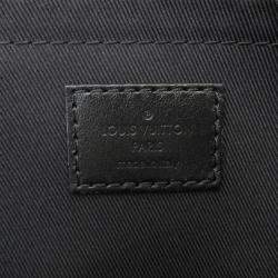 مملوكة مسبقًا Louis Vuitton Shoulder Bag Monogram Macassar Soft Polochon Handbag Black