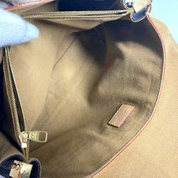 Pre Owned Louis Vuitton M47149 Monogram Dauphine Soft Gm Bag Crossbody Flap Handbag Chain 2-Way Shoulder Canvas Brown