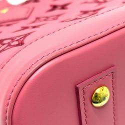 Pre Owned Louis Vuitton Broderie Anglaise Alma Bb 2-Way Leather Handbag Pink