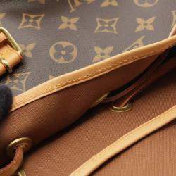 مملوكة مسبقًا Louis Vuitton Sacado Bosphore Backpack Coated Canvas Leather Monogram Brown