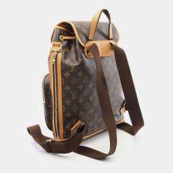 مملوكة مسبقًا Louis Vuitton Sacado Bosphore Backpack Coated Canvas Leather Monogram Brown