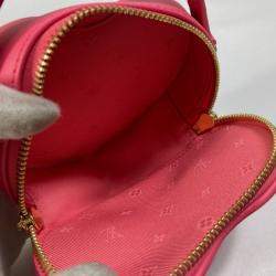 Pre Owned حقيبة كتف/يد لوي فيتون قلب بوبلجرام فقاعي حافظة 2  في 1 جلد فاكهة التنين وردية