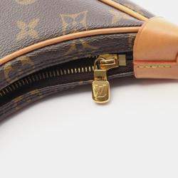 Pre Owned Louis Vuitton Loop Monogram Shoulder Bag Coated Canvas And Leather Brown