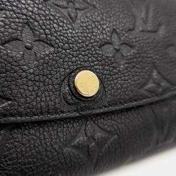 مملوكة مسبقًا Louis Vuitton Black Leather Empreinte Emilie Wallet