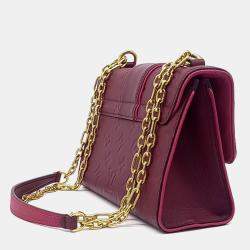 مملوكة مسبقًا حقيبة لوي فيتون سان سولبيس أمبرينت جلد بورغوندي بي بي