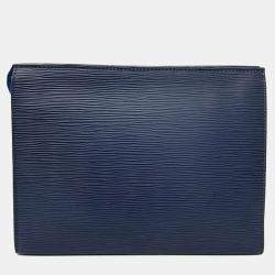 مملوكة مسبقًا حقيبة لوي فيتون بوشيت تواليت جلد إيبي أزرق ٢٦