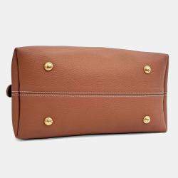 Pre Owned حقيبة يد لوي فيتون هوبو جلد بني ميديوم منخفض المفتاح