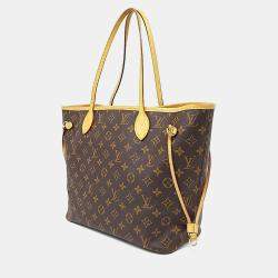 Pre Owned حقيبة لويس فيتون نيفرفول كانفاس مونوجرامي مغطاة بنية متوسطة
