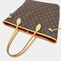 Pre Owned حقيبة لويس فيتون نيفرفول كانفاس مونوجرامي مغط اة بنية متوسطة