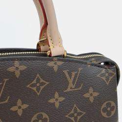 Pre Owned Louis Vuitton Brown Coated Canvas Monogram Petite de Palais