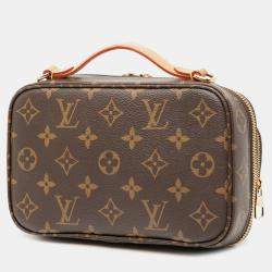 Pre Owned Louis Vuitton Brown Monogram Utility Satchel