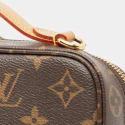 Pre Owned Louis Vuitton Brown Monogram Utility Satchel