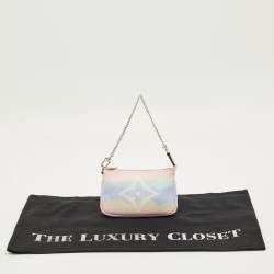 Pre Owned Louis Vuitton Escale Mini Pastel Monogram Canvas Canvas Pochette Accessoires