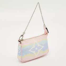 Pre Owned Louis Vuitton Escale Mini Pastel Monogram Canvas Canvas Pochette Accessoires