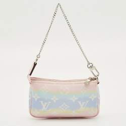 Pre Owned Louis Vuitton Escale Mini Pastel Monogram Canvas Canvas Pochette Accessoires
