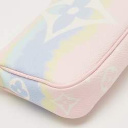 Pre Owned Louis Vuitton Escale Mini Pastel Monogram Canvas Canvas Pochette Accessoires