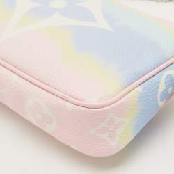 Pre Owned Louis Vuitton Escale Mini Pastel Monogram Canvas Canvas Pochette Accessoires