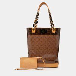 Pre Owned حقيبة لويس فيتون كاباس ساك أمبر بنقشة مونوغرام بنية MM