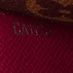 Pre Owned محفظة لوي فيتون طويلة ماري لو قماش مونوغرام وجلد إيبي فوشيا