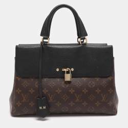 Pre Owned Louis Vuitton Venus Black Monogram Canvas and Leather Bag