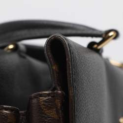 Pre Owned Louis Vuitton Venus Black Monogram Canvas and Leather Bag