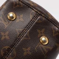Pre Owned Louis Vuitton Venus Black Monogram Canvas and Leather Bag
