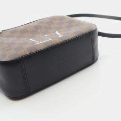 Pre Owned Louis Vuitton Santa Monica Damier Ebene Canvas Crossbody Bag