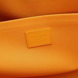 Pre Owned Louis Vuitton Sac Plat 24H Yellow Canvas Tote Bag