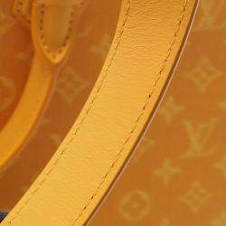 Pre Owned Louis Vuitton Sac Plat 24H Yellow Canvas Tote Bag