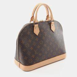 مملوكة مسبقًا حقيبة لويس فيتون أَلما بي إم كانفاس مونوغرام بُني كتف